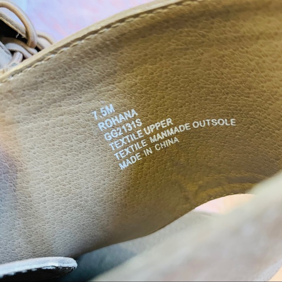 Altar'd State Rohanna Bootie 7.5 Tan Heeled Open - Picture 7 of 9